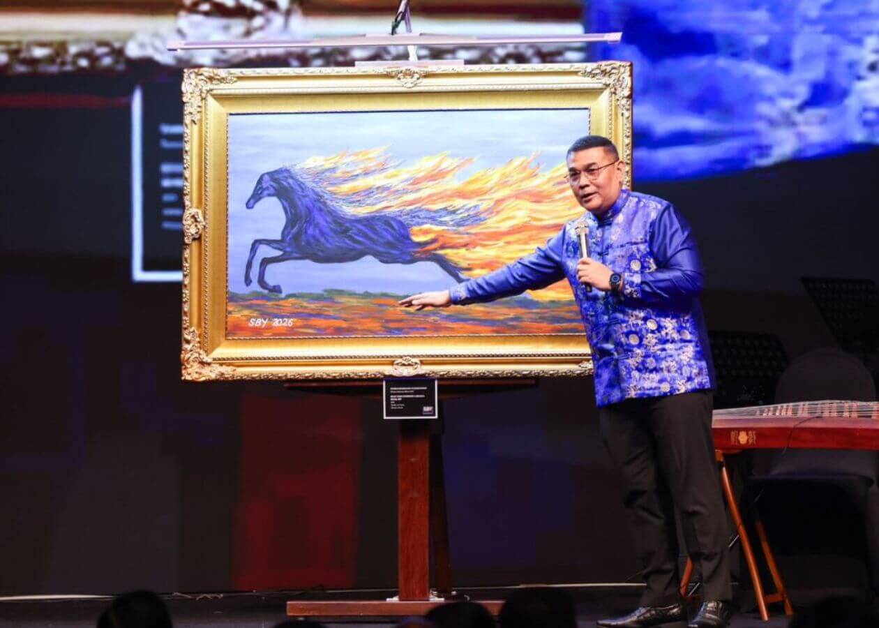 Lelang Lukisan “Kuda Api” Karya SBY Laku Rp6,5 Miliar, Hasilnya Disalurkan Demokrat untuk Masyarakat Prasejahtera