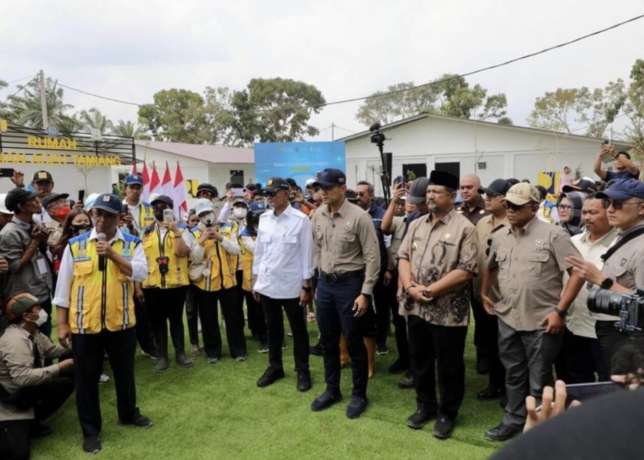 Datang Kembali ke Desa Lubuk Sidup, Menko AHY Pastikan Pemulihan Infrastruktur Pascabencana Berjalan