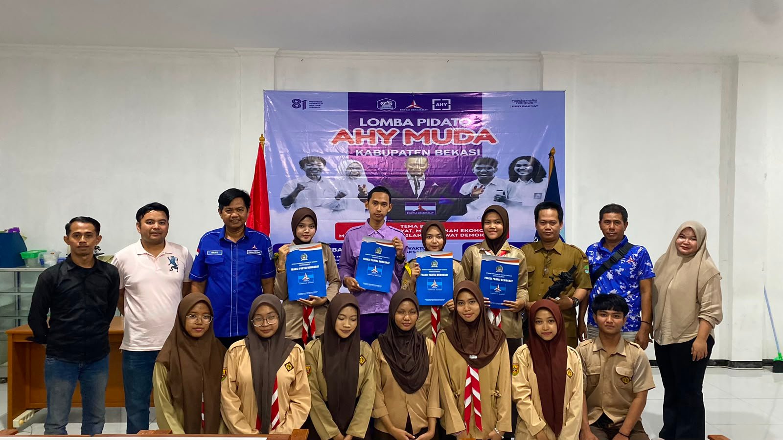 Cetak Calon Pemimpin, Demokrat Bekasi Sukses Gelar Lomba Pidato AHY Muda 2026