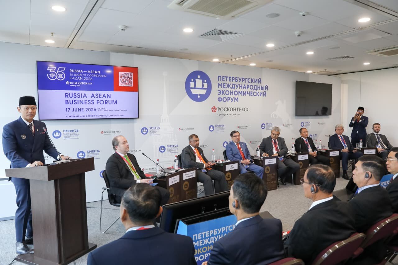 Jun 2026 Di Rusia, Menko AHY Tegaskan Indonesia Siap Jadi Jembatan ASEAN–Eurasia dan Pemimpin Infrastruktur Hijau di Kawasan